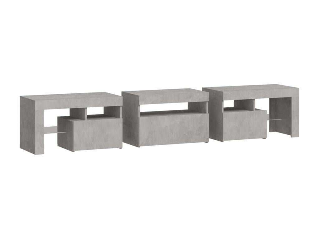 Gray TV Stand, 200 x 36.5 x 40 cm