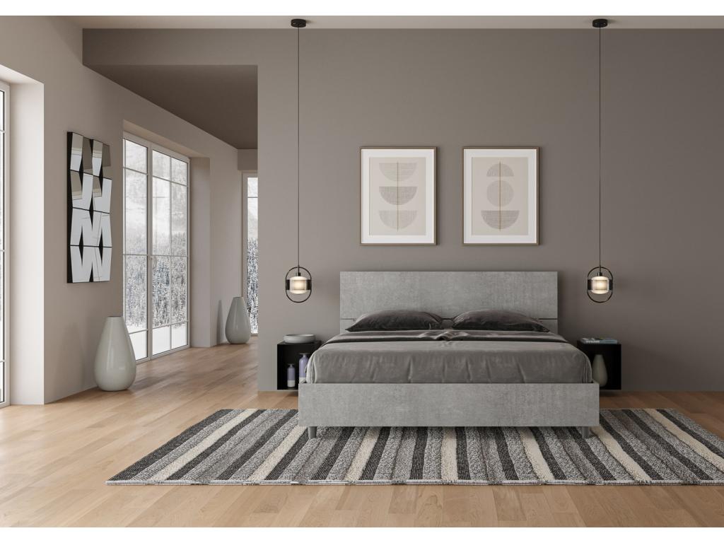 Gray Bed, 160 x 200 cm