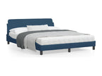 Blue Fabric Bed Frame, 160 x 200 cm