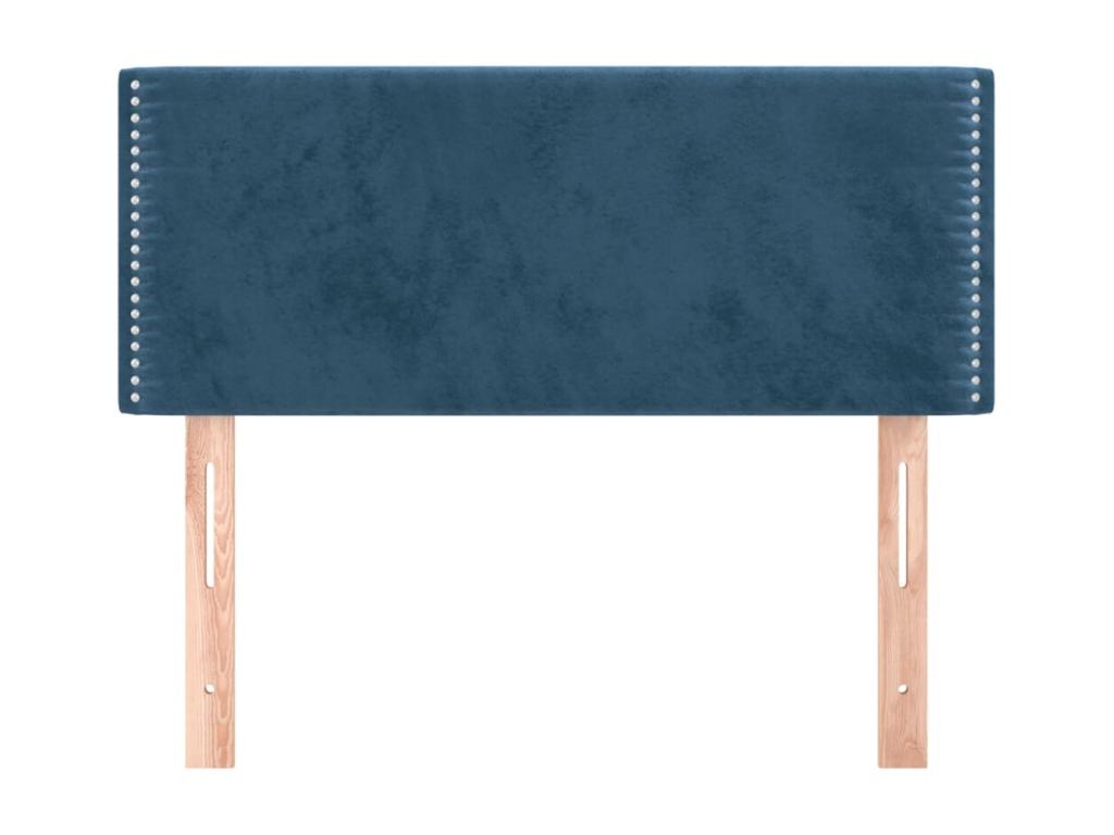 Blue Velvet Bed, 100 x 5 x 78 cm
