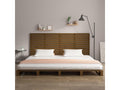 Brown Solid Wood Bed, 156 x 3 x 91.5 cm