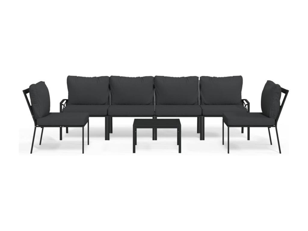 Black Outdoor Furniture Set