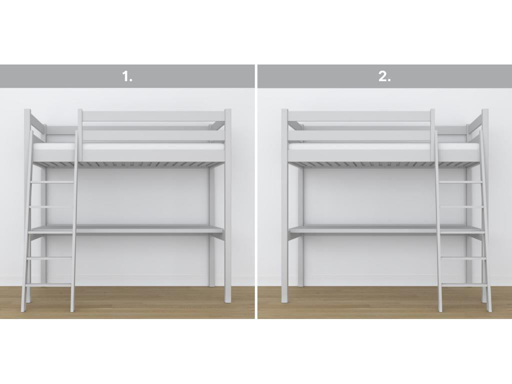 Gray Bed, 80 x 190 cm