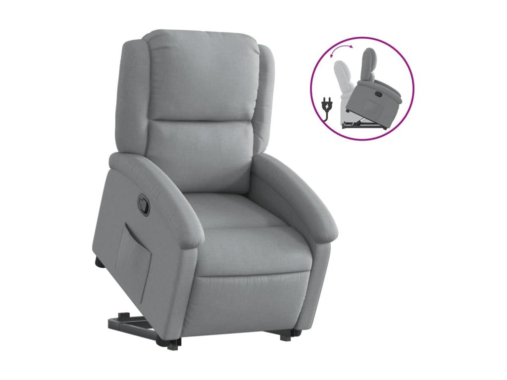 Gray Fabric Accent Chair - dlz1766582417405