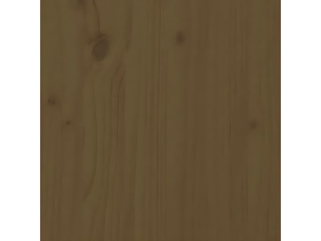 Brown Solid Wood Bed, 206 x 4 x 104 cm