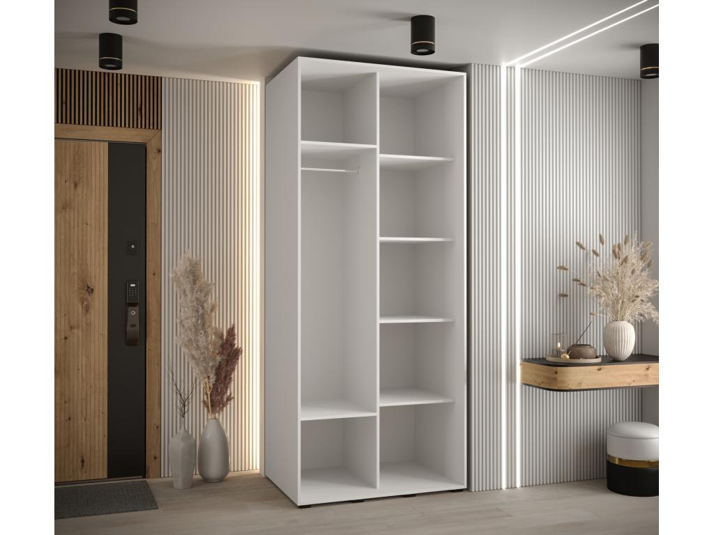 White Wardrobe, 120 x 60 x 235.2 cm