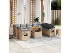 Beige Woven Resin Wicker Outdoor Furniture Set - dlz1766581958122