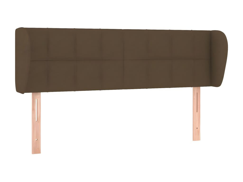 Brown Fabric Bed, 147 x 23 x 78 cm