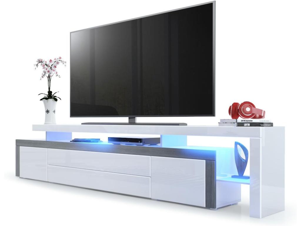 White TV Stand, 52 x 227 x 35 cm