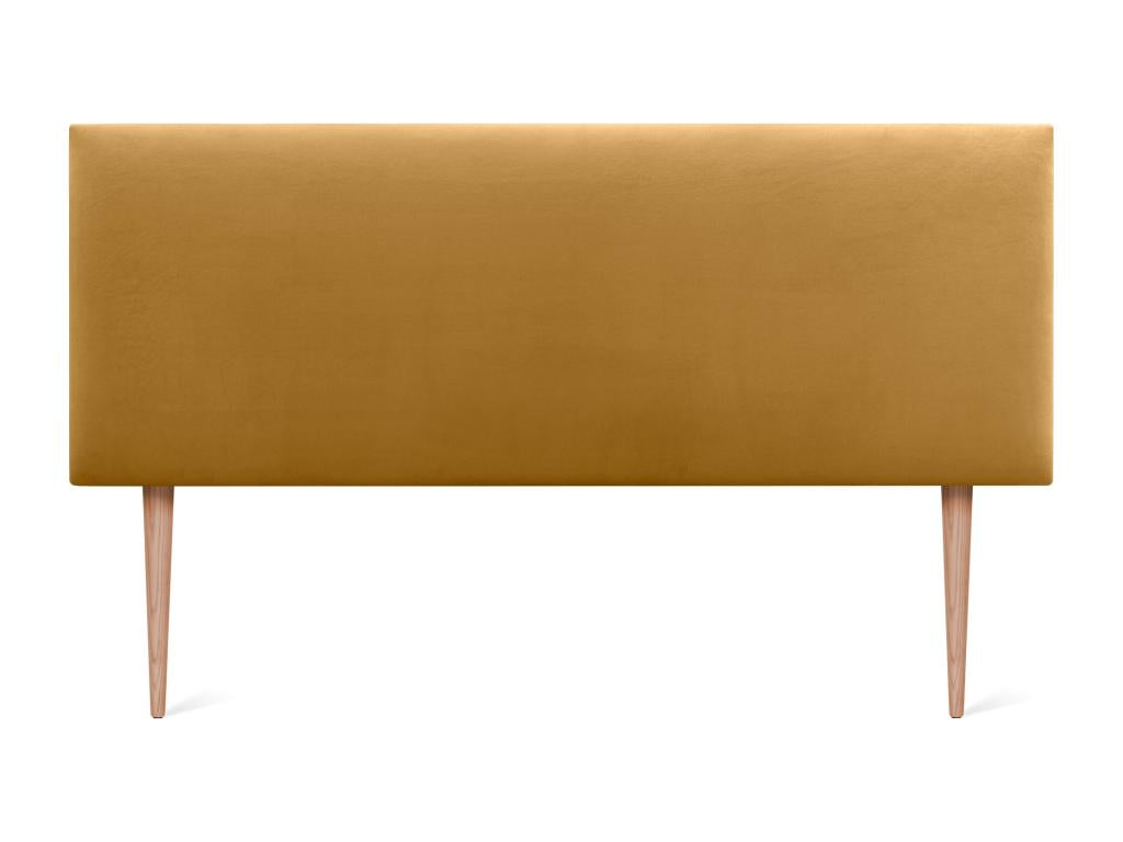 Yellow Velvet Bed, 150 x 115 cm