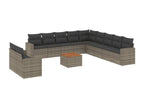 Gray Woven Resin Wicker Outdoor Furniture Set