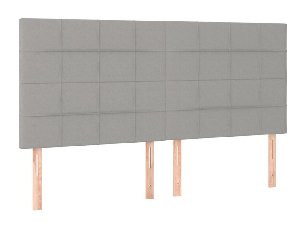 Gray Fabric Bed, 160 x 5 x 118 cm