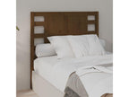 Brown Solid Wood Bed, 106 x 4 x 100 cm