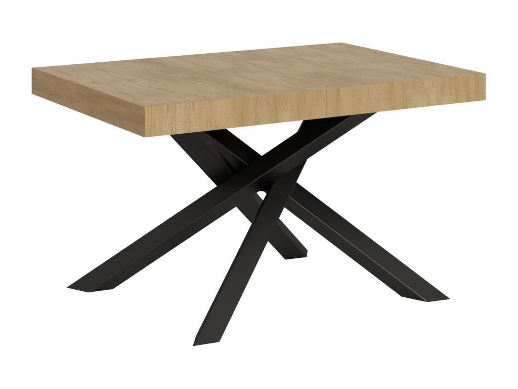 Brown Oak Wood Table, 90 x 140 cm