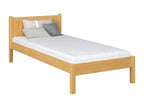 Natural Pine Wood Bed, 90 x 190 cm