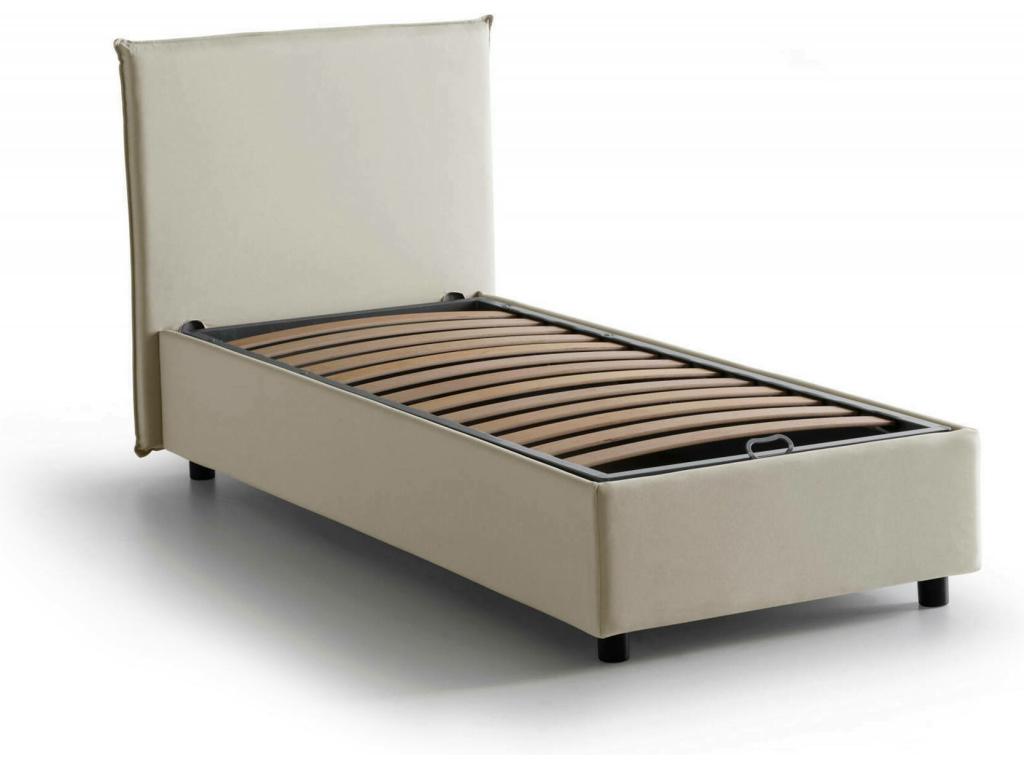Beige Fabric Mattress, 90 x 190 cm