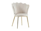 Beige Velvet Chair