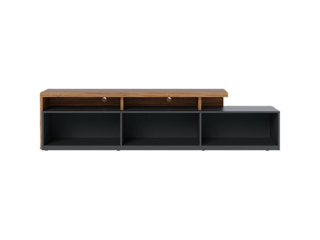 Brown Oak Wood TV Stand