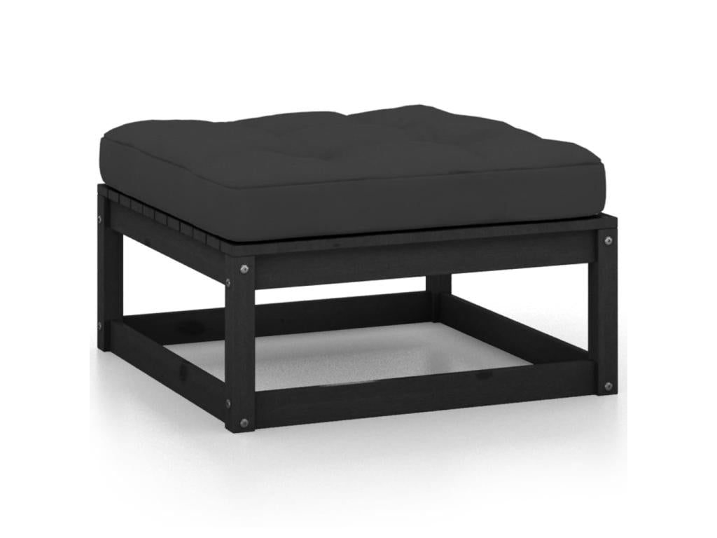 Black Pine Wood Outdoor Furniture Set - dlz1766582462620