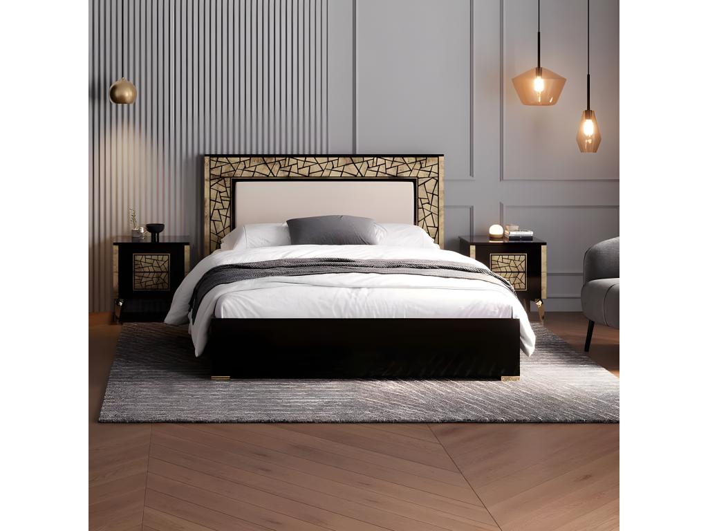 Black Bed Frame, 160 x 200 cm