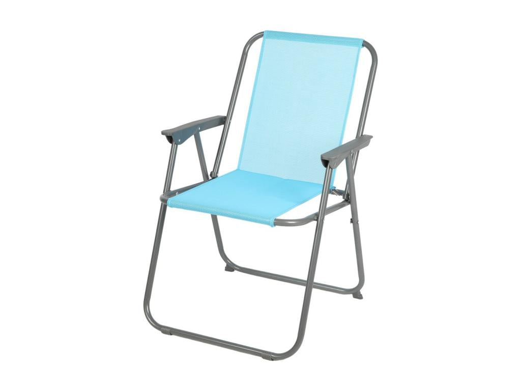 Blue Fabric Accent Chair, 53 x 55 x 75 cm